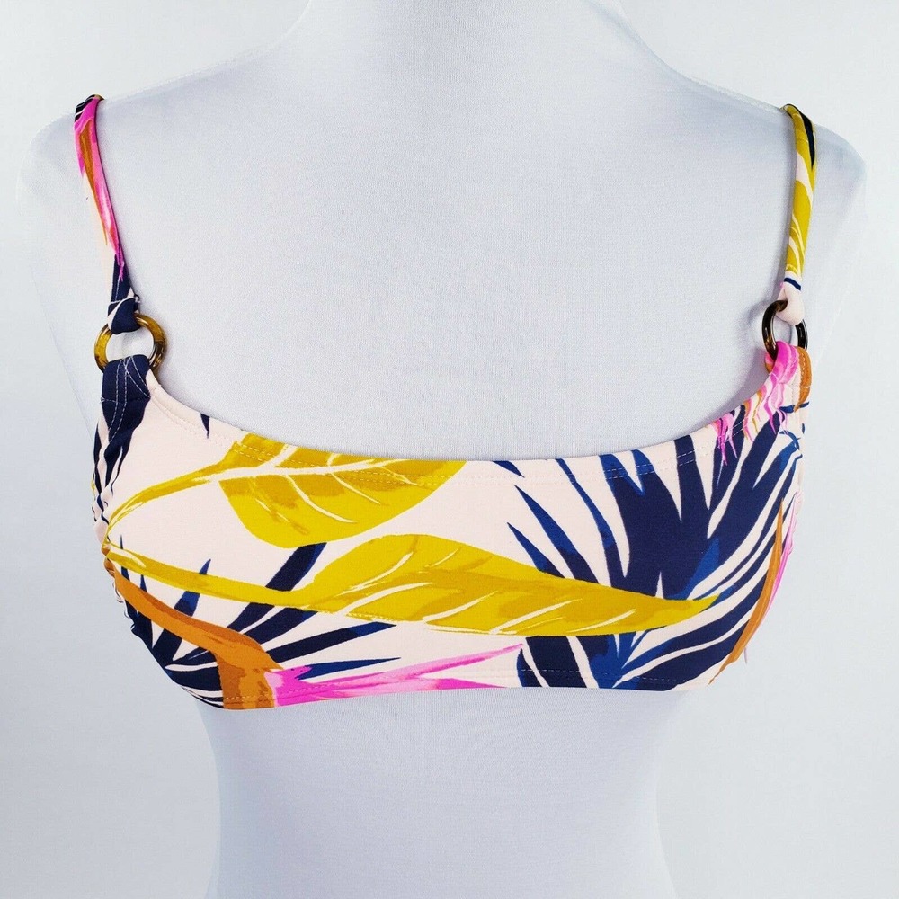 Xhilaration Bikini Swim Top Bralette Juniors 1 Wmns 00 Floral Tropical Pink Blue